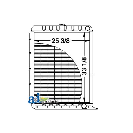 A & I Products Radiator 48" x31.75" x10.75" A-A189213